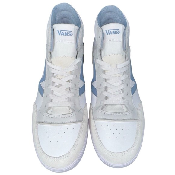 Vans Lowland Mid ComfyCush JMP Sneakers Mens  Size 13 Blue & White New - Picture 4 of 9